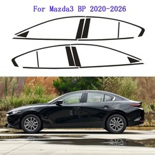 Chrome Delete Blackout Overlay For Mazda 3 Bp 2020-2026 Sedan Window Trim