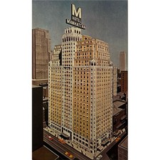 Vtg Postcard Hotel Manhattan NYC 1960s Mint C...