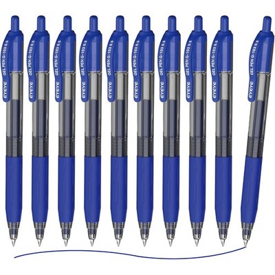 EYEYE G-103 Retractable 0.5mm Gel Pens, 10 Pack Extra Fine Point