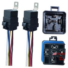 40/30 AMP 12V DC Waterproof Relay Kit with Heavy-Duty Pigtail, 5-PIN 2 Pack