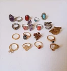 Vintage And Modern Rings Costume Good Condition Jewelry Bundle