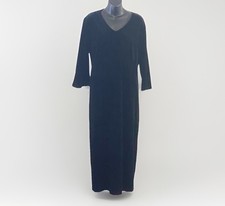 Gothic Velvet Dress Women XL Witchy Dark Fair...