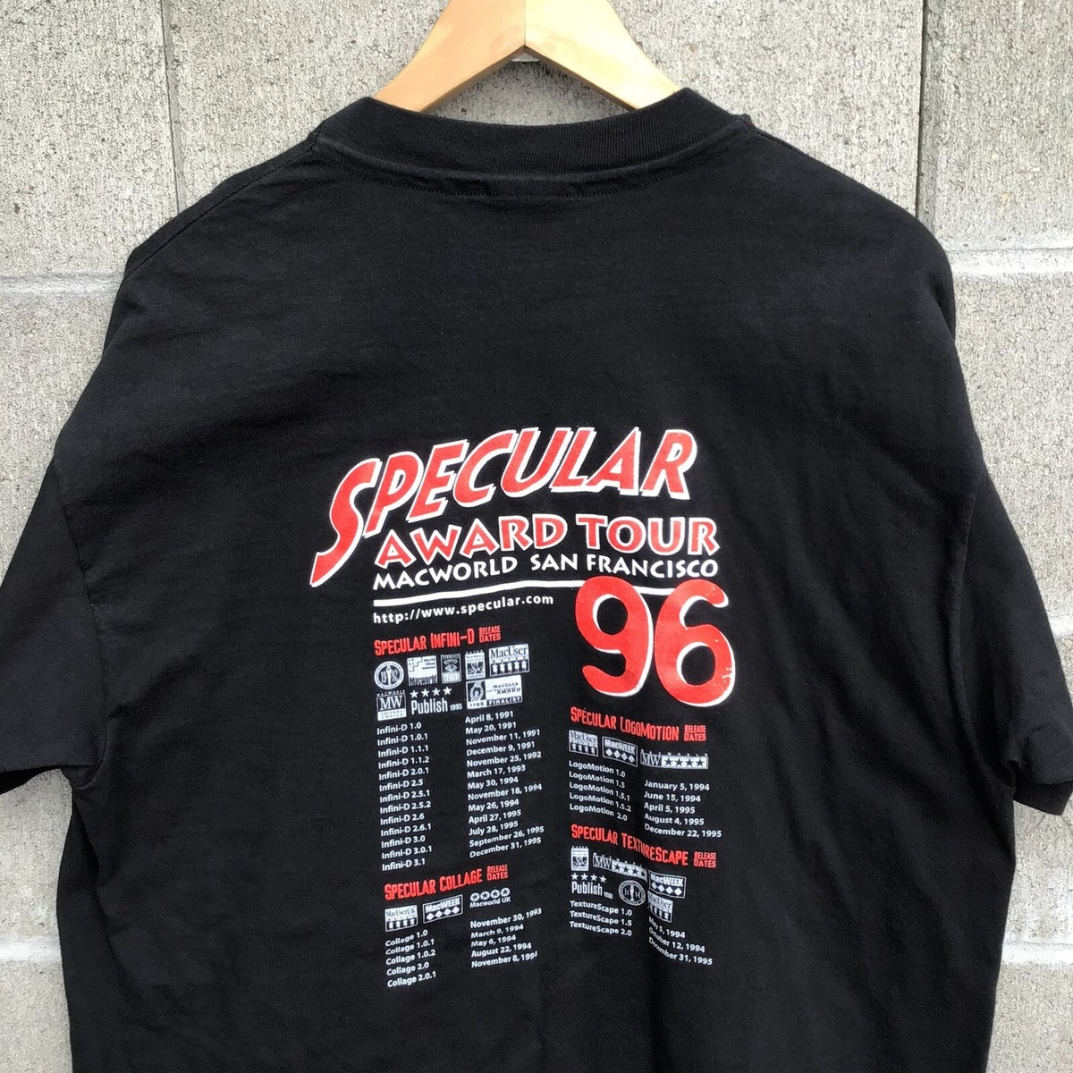 Vintage 90s specular Macworld Mac San Francisco Apple tech promo t