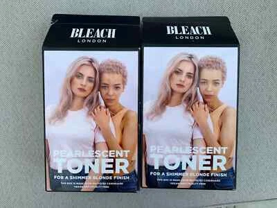 2 x Bleach London: Pearlescent Toner Kit For A Shimmer Blonde Finish - Free P&P