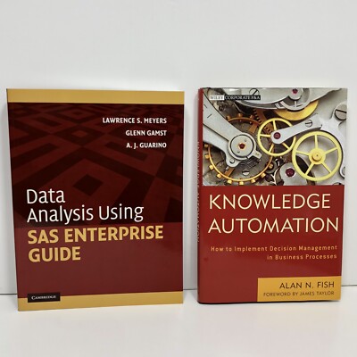 Data Analysis Using SAS Enterprise Guide Knowledge Automation Books Statistics