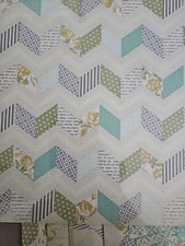 Stampin Up AFTERNOON PICNIC 12 X 12" DSP Retired 18 full sheets Plus pieces