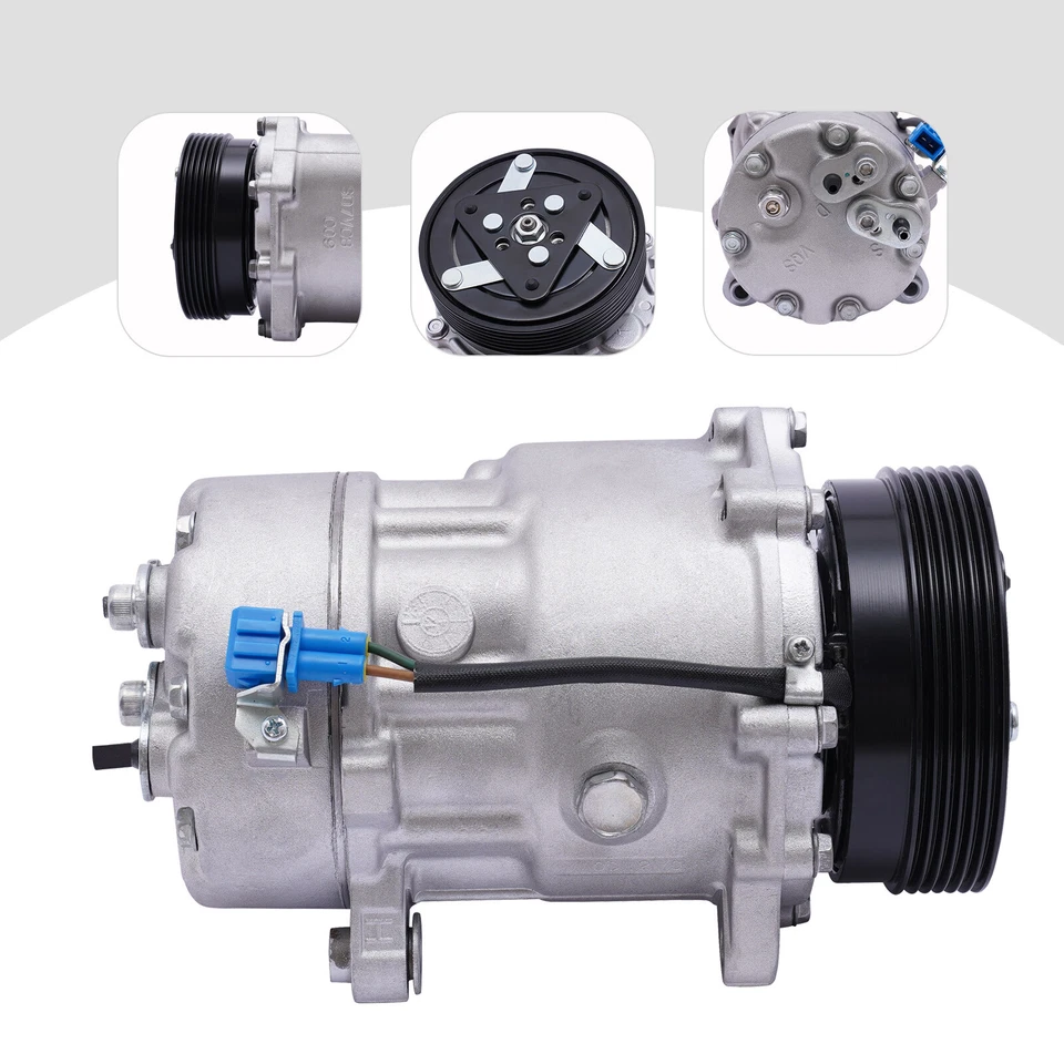 A/C Compressor For Volkswagen Beetle Jetta Golf 1998 1999-2001 1.8L 1.9L 2.0L - Imagem 2 de 4