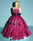 Royal Doulton Happy Birthday 2021 Figurine of Year #HN5937 Plum Gown New