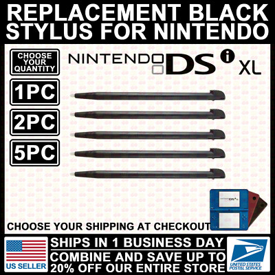 Stylus For Nintendo DSi XL Black Plastic Pen Replacement ''DSi XL'' NDSiXL