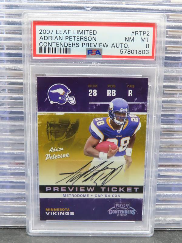 Adrian Peterson Leaf Limited Contenders Preview Autograph #RTP2 Base