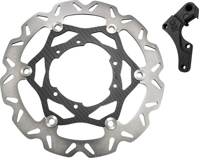 EBC Front Oversize 280mm Brake Rotor Kit Carbon Look Fits 04-07 CR125R OSX6437
