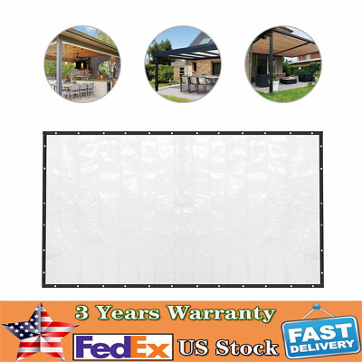 8*20FT Heavy Duty Industrial Commercial PVC Vinyl Clear Curtain Walls Waterproof