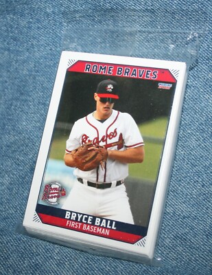 (1) 2021 Rome Braves Baseball Card Team Set MICHAEL HARRIS II ROY Award STRIDER