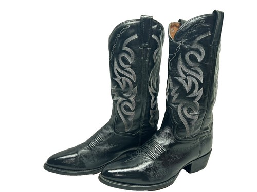 Vintage 70s Dan Post Whip Stitch Cowboy Boots Spanish Collection Men 8.5 D J Toe Vintage 70s Dan Post Whip Stitch Cowboy Boots Spanish  main image 2