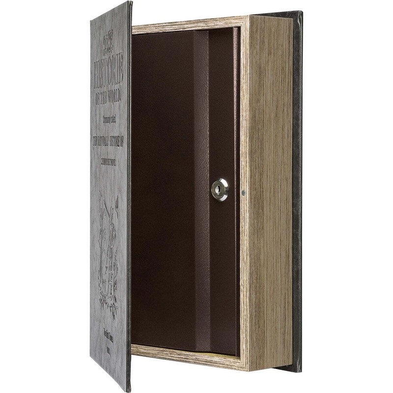 Barska Beautiful Large Hidden Antique Book Lock Box Safe with Key Lock CB11992