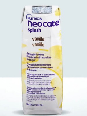 Neocate Splash  drink vanilla one case of 27 supplement  adults teen new