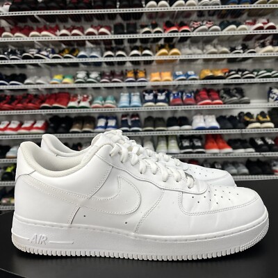 Nike Air Force 1 Low '07 White 315122-111 Men s Size 14 Missing Insole