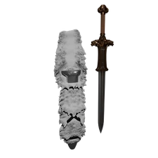 1/12 Scale Sword& Scabbard: Conan the Barbarian (Atlantean)