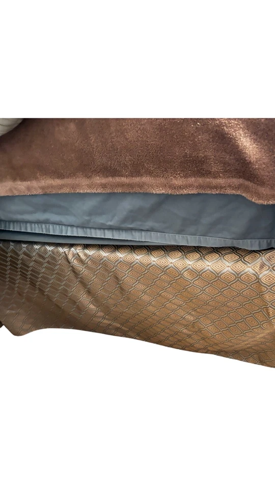 Colcha Waterford de lino fino, almohada plumero falsa 2 almohadas decorativas KING Foto 3 de 4