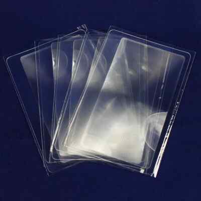 5PCS x Credit Card Wallet Sized Pocket Magnifier Magnifying Reading Glass