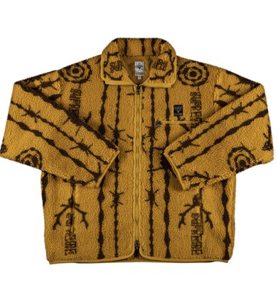 mustard yellow fleece jacket