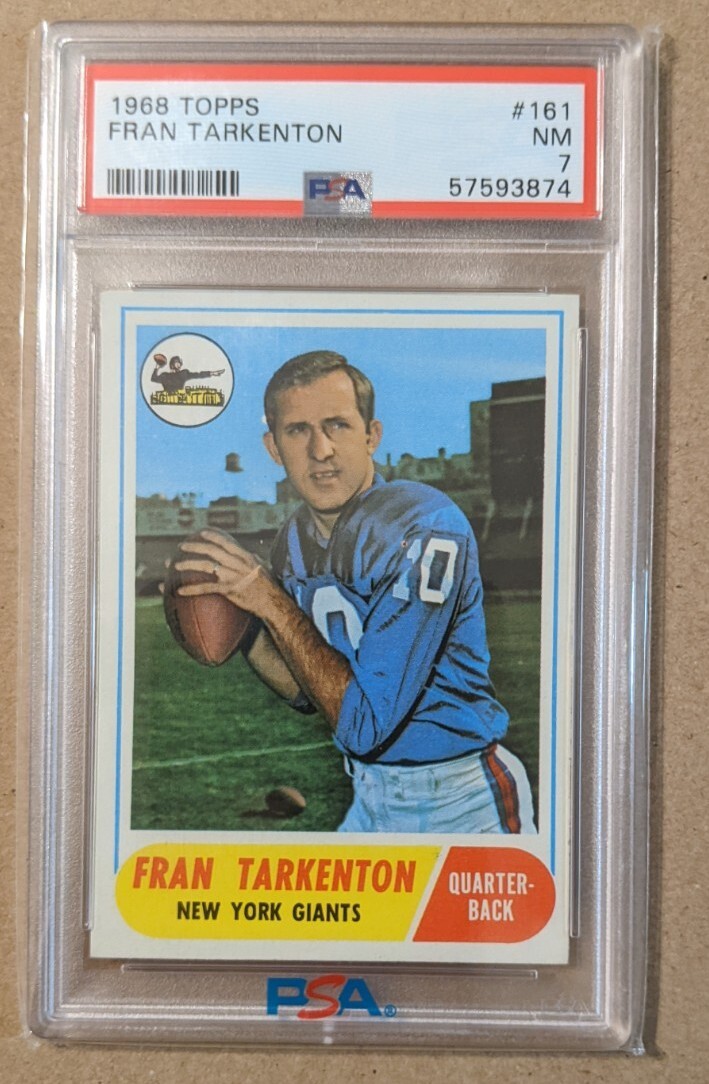 1968 TOPPS #161 FRAN TARKENTON PSA 7 NM | eBay