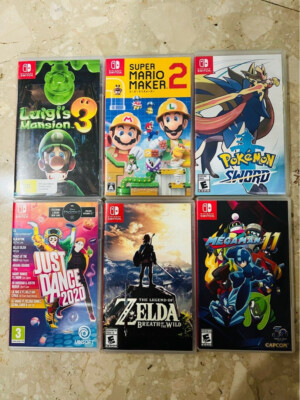 5 Assorted Switch Games. Like New. Value Pack.