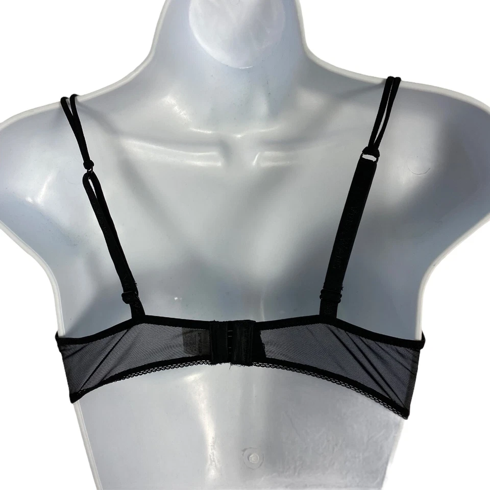 Женский бюстгальтер Vera Wang полное покрытие регулируемый ремень кружевной черный размер 36C - Изображение 3 из 4