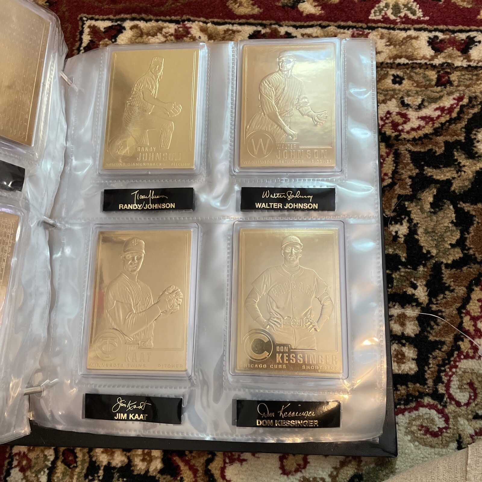 22k Gold Baseball Cards Danbury Mint Complete Set EBay