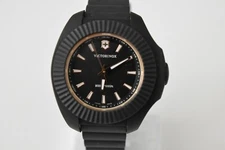 New Swiss Army INOX V RG SS Black Rubber 241808 $550 Watch