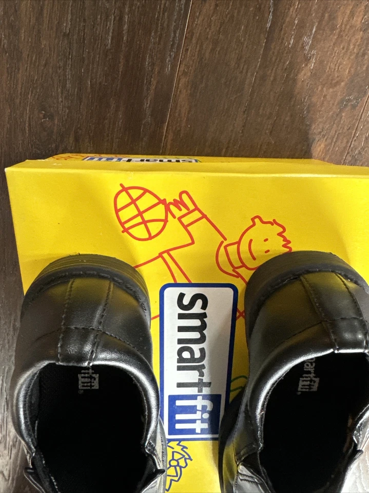 SmartFit Toddler Slip On Fourrneau Shoe Black Dress Formal Skid Resistant Size 8 - Image 3 of 4