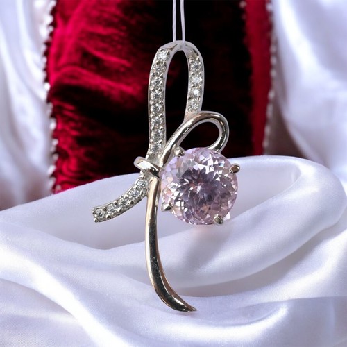 Natural 20 Ct Padparadscha Sapphire Pendant 925 Silver-Certified Jewellery MG010