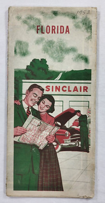 1953 Sinclair Refining Company Map of Florida
