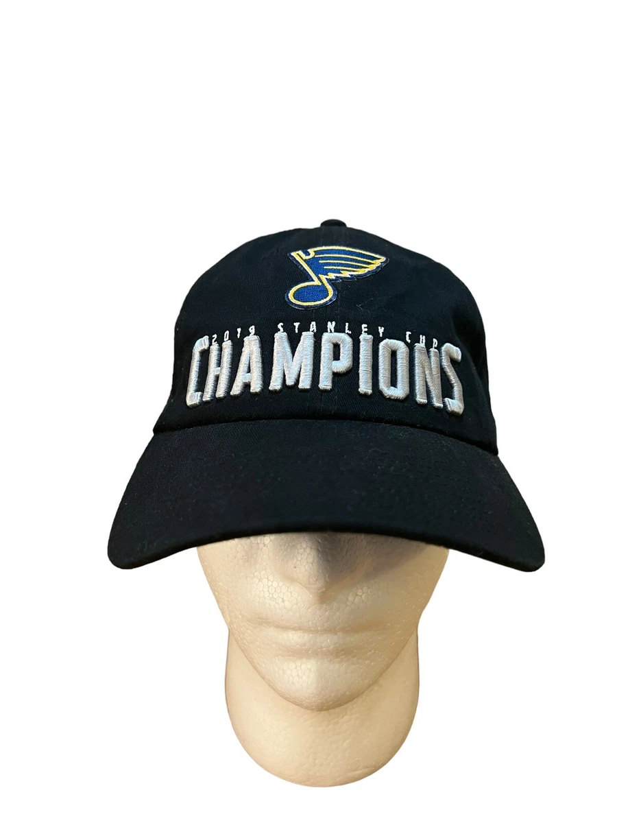 St. Louis Blues 2019 Stanley Cup Champions Strapback Hat Black