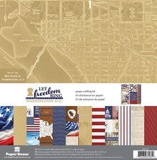 Let Freedom Ring Washington D.C. 12x12 Scrapbooking Kit Paper House KTSP1050 New