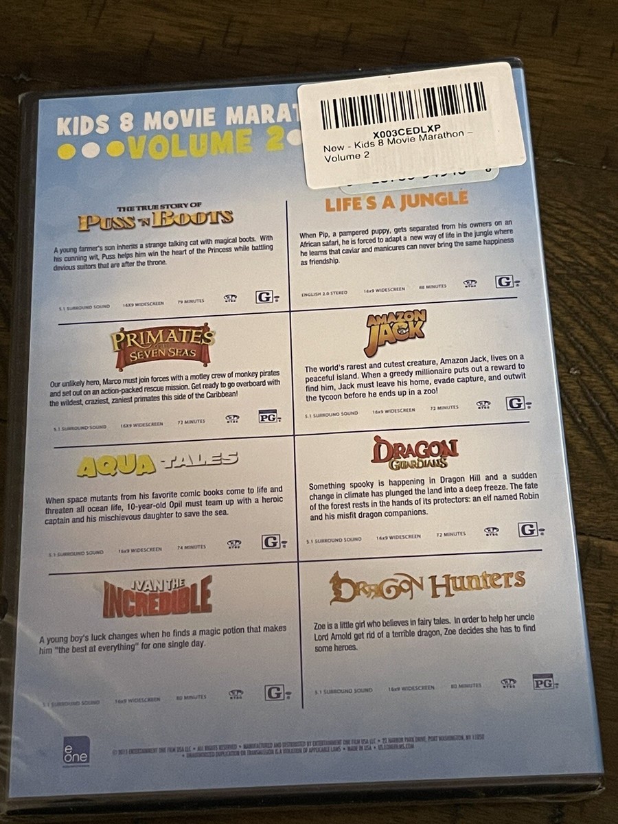 ＊Mr.Children＊DVD 8•VHS 4 Kids 8 Movie Marathon - Volume 2 DVD Illumination Animated