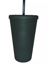 Starbucks Winter Matte Dark Green Studded Tumbler 16oz Hot Cold Coffee Cup New
