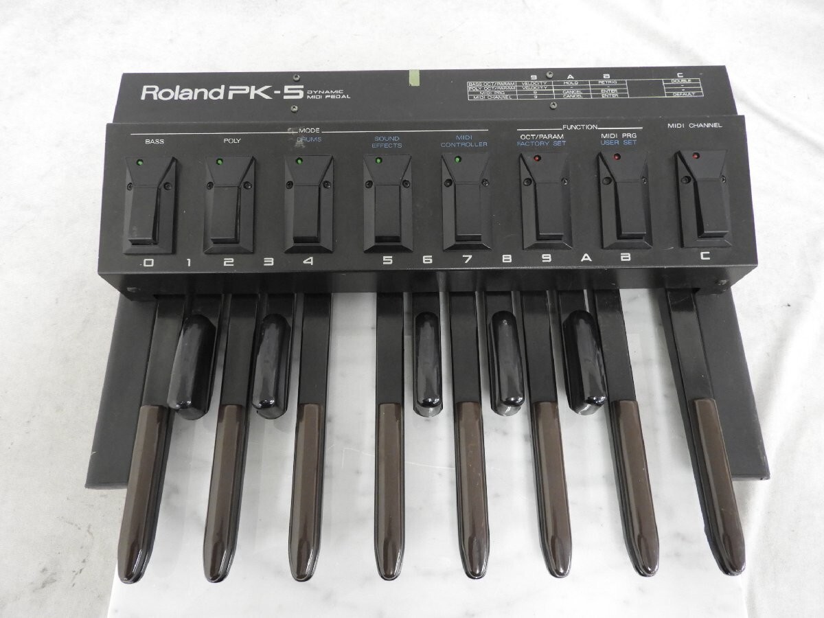 Roland PK-5 MIDI Foot Keyboard Used Tested | eBay