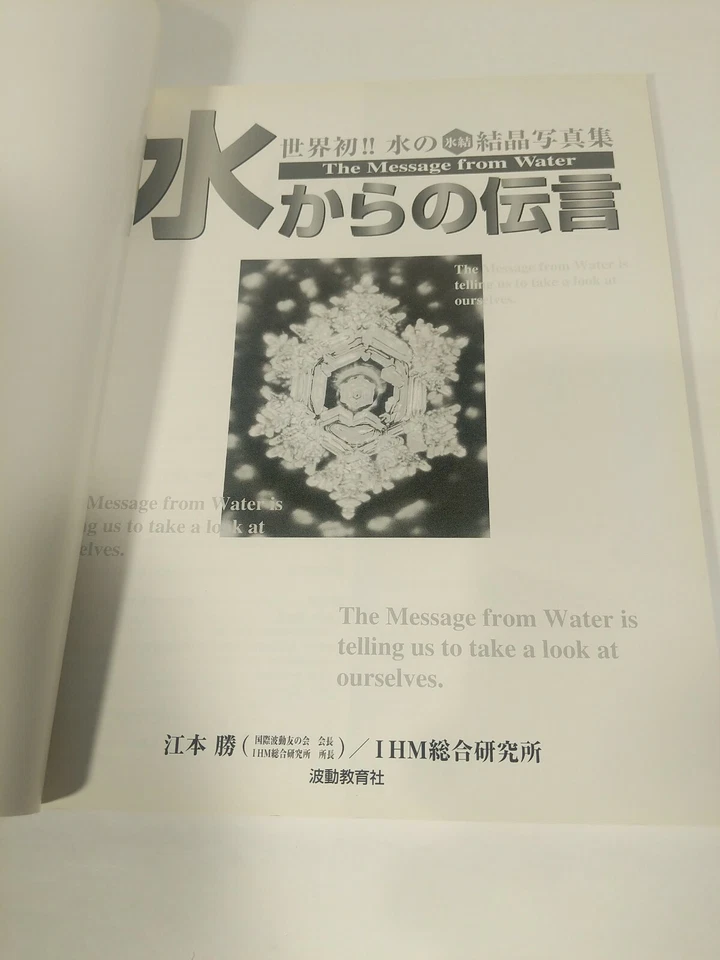 Messages from Water Vol. 1 by Emoto Masaru with Dustcover! - Image 4 of 4
