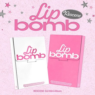 RESCENE LIP BOMB 3rd Mini Album Mini CD+Photo Book+2 Card+Poster+Tattoo Sticker