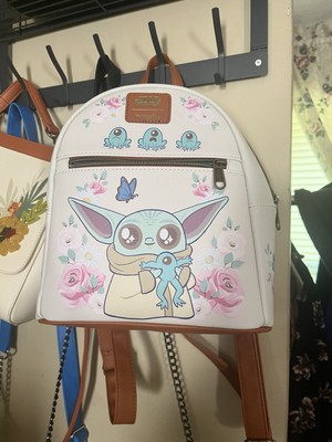 Loungefly Star Wars The Mandalorian The Child Floral Mini Backpack Loungefly Star Wars The Mandalorian The Child with Frogs  main image 2