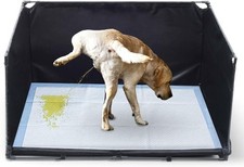 Dog Litter Box Indoor Medium Dogs Pee Pad Holder W/ High Walls