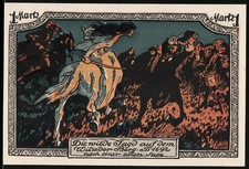 Notgeld Stuttgart, 1921, 1 Mark, Die wilde Jagd auf dem Wietzendorfer Berg, Erh