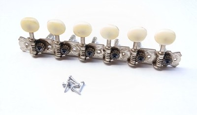 1960's Teisco 6-in-line Guitar Tuners w/ Screws