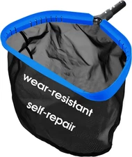 Upgraded Self-Repair Pool Net, Pool & Pond Cleaning Skimmer with Heavy Duty Nylo