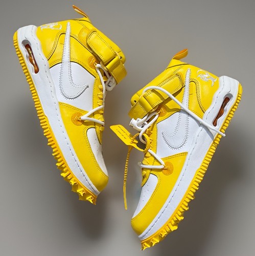 Nike Air Force 1 Mid SP Off-White Varsity Maize DR0500-101 Men’s 10.5