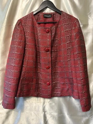 Women Betty Barclay Jacket Red Viscose 40 / L / 48 - Bild 1 von 4