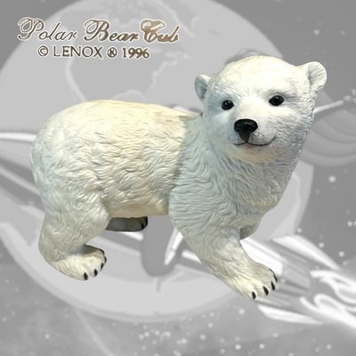 Lenox Polar Bear Cub 1996 Endangered Animal Series Porcelain Figure