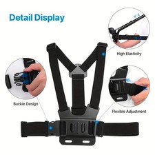 GoPro Performance Chest Mount All GoPro Cameras - Official GoPro Mount Black