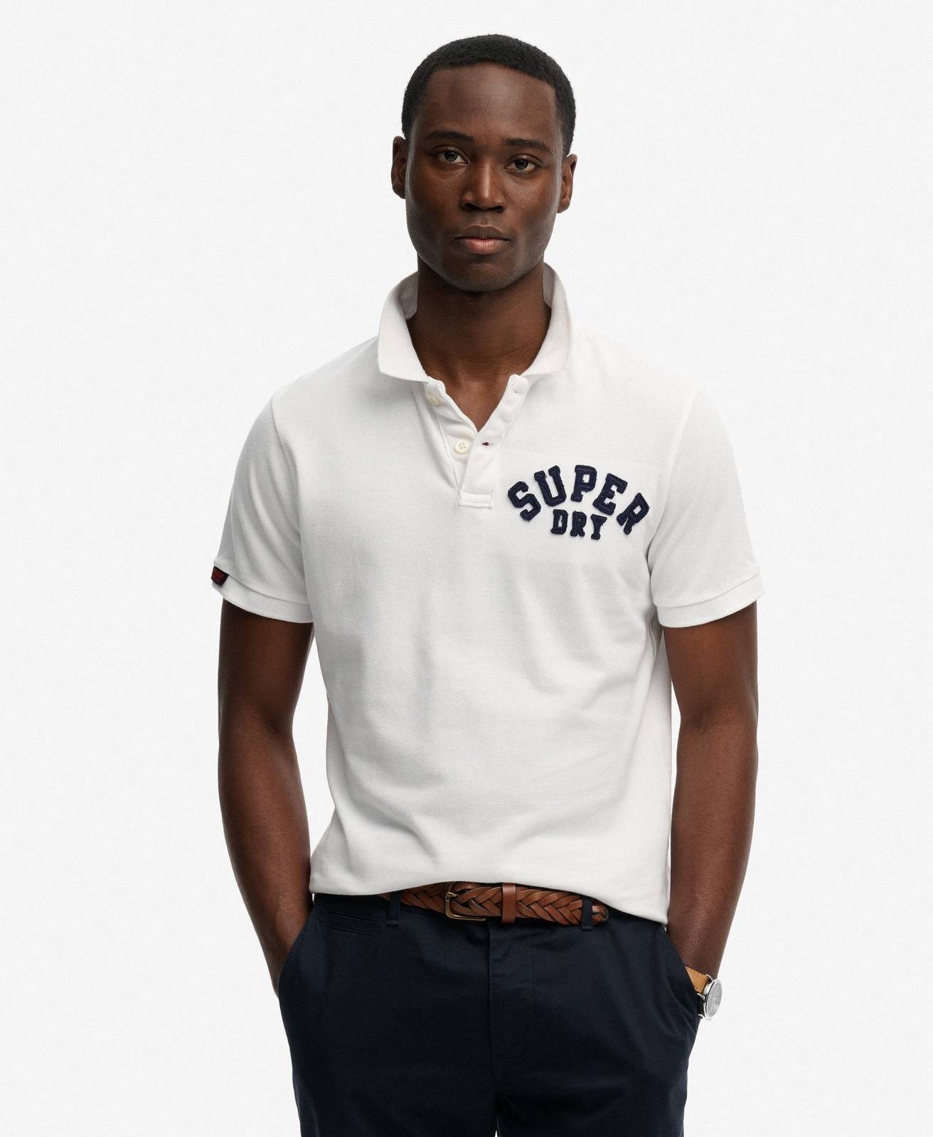 Superdry Vintage Poloshirt Ahtletic Wei - Gre L Herrenbekleidung Poloshirt 13990₽